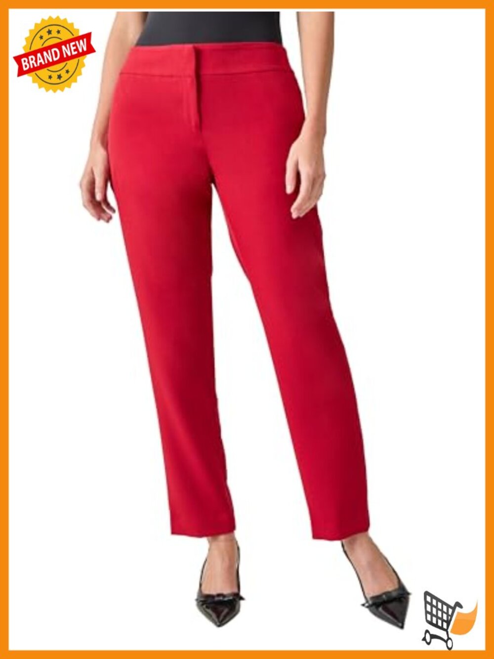 Kasper Fly Front Trouser Slim Fit Mid Rise Straight Leg Wear to Work Pants